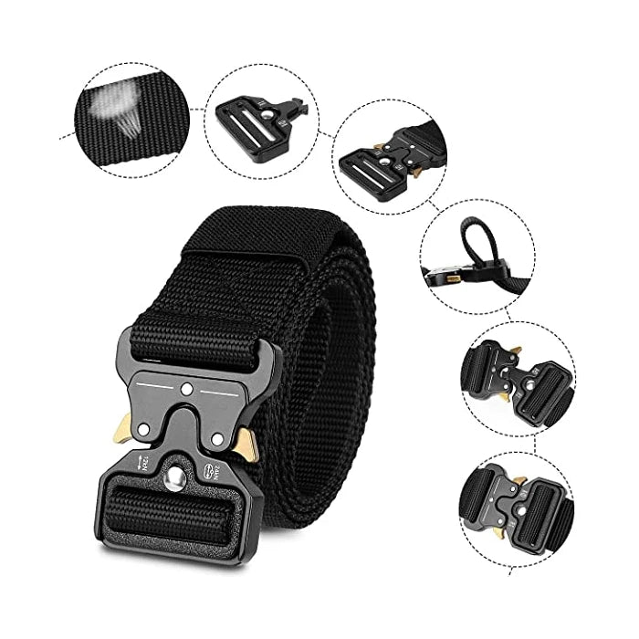 Genuine Tactical Belt Quick Release Outdoor Military Belt Soft Real Nylon Sports Accessories Men And Women Black Belt - The Real Droppshipping