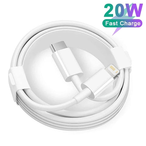 Original 20W PD USB Type C to Lighting Fast Charger Cable For Apple iPhone 14 13 12 11 Pro Max X XR 8 7 Plus iPad Data Sync Line - The Real Droppshipping