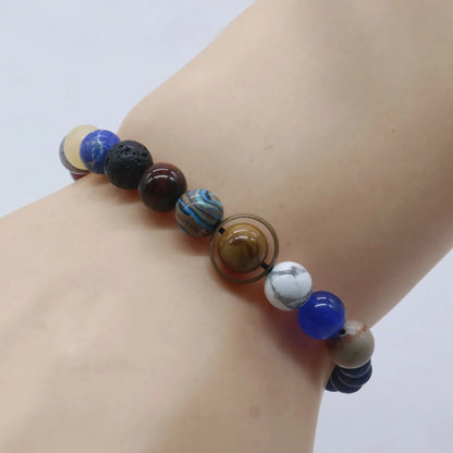 Hot Selling Cosmic Solar System Bracelet Eight Planets Couple Friend Sky Bracelet Jewelry Handmade Accessories Gift - The Real Droppshipping