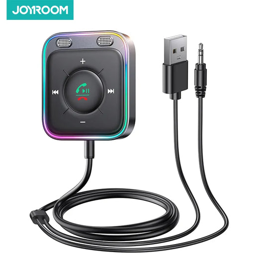 Joyroom Bluetooth 5.3 Car Adapter Enhanced Dual Mics ENC Noise Cancellation 3.5mm AUX Adapter Bluetooth Wireless Receiver Adapte - The Real Droppshipping