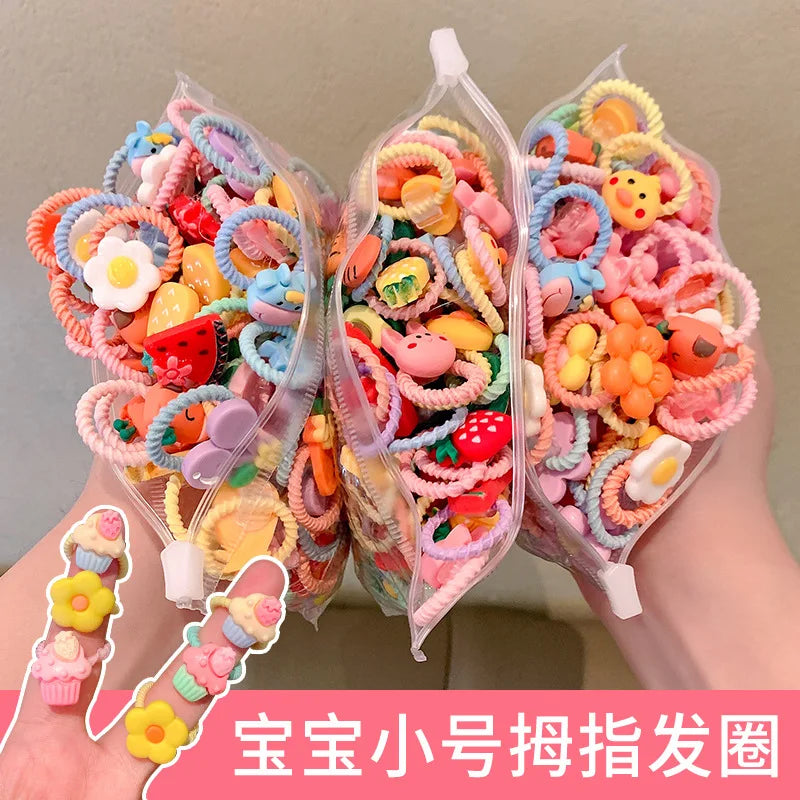 Children's Rubber Band Does Not Hurt The Hair Elastic Good Girl Baby Head Rope Small Tie Hair Chirp Scrunchies Headdress - The Real Droppshipping