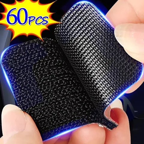 60/2pcs Carpet Fixing Stickers Double Faced High Adhesive Car Carpet Fixed Patches Home Floor Foot Mats Anti Skid Grip Tapes - The Real Droppshipping