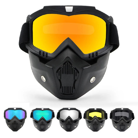 Motorcycle Helmet Glasses Masks Cycling Riding Motocross Sunglasses Ski Snowboard Eyewear Mask Goggles Helmet Tactical Windproof - The Real Droppshipping