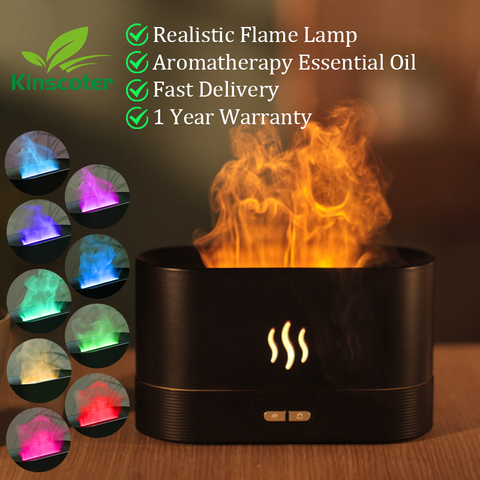 Kinscoter Aroma Diffuser Air Humidifier Ultrasonic Cool Mist Maker Fogger Led Essential Oil Flame Lamp Difusor - The Real Droppshipping