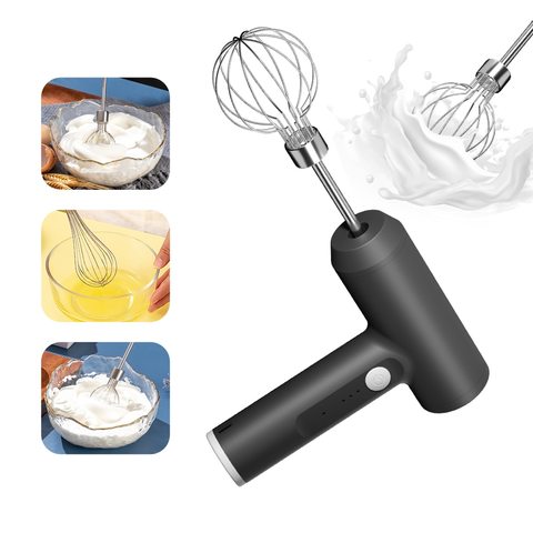 1 PCS Wireless Electric Food Mixer Portable 3 Speeds Egg Beater Baking Dough Cake Cream Mixer Kitchen Tools - The Real Droppshipping