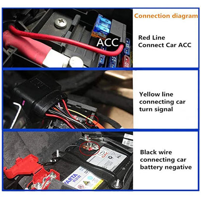 2pcs 12V LED DRL Car Daytime Running Light Flexible Waterproof Strip Auto Headlights White Turn Signal Yellow Brake Flow Lights - The Real Droppshipping