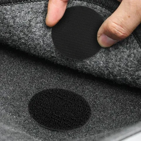 60/2pcs Carpet Fixing Stickers Double Faced High Adhesive Car Carpet Fixed Patches Home Floor Foot Mats Anti Skid Grip Tapes - The Real Droppshipping