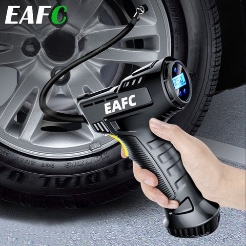 120W Handheld Air Compressor Wireless/Wired Inflatable Pump Portable Air Pump Tire Inflator Digital for Car Bicycle Balls - The Real Droppshipping